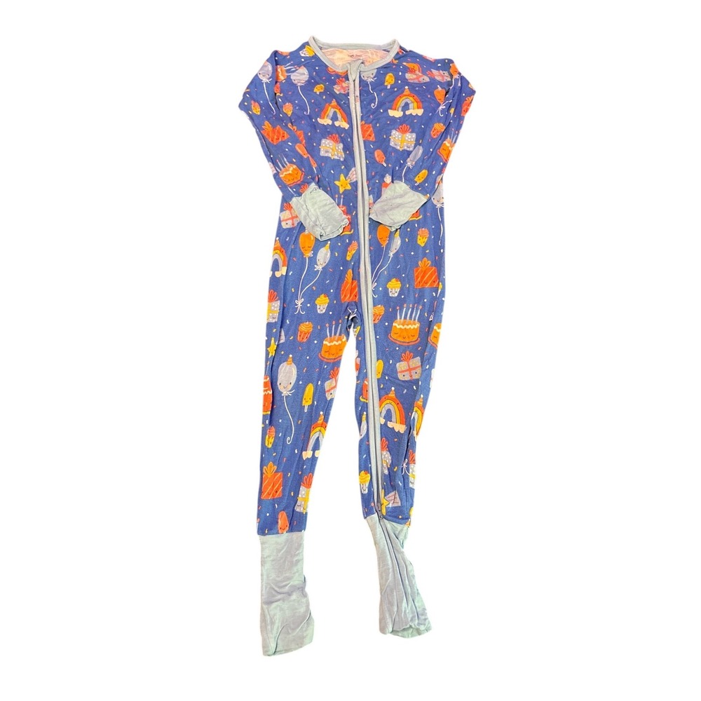 Little Sleepies Birthday Celebration Bamboo Zippy Pajamas, Size 3T